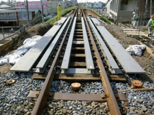 日本貨物鉄道仙石線歩道設置工事